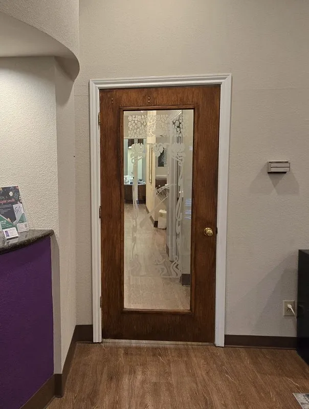 Entrance to hallway at practice